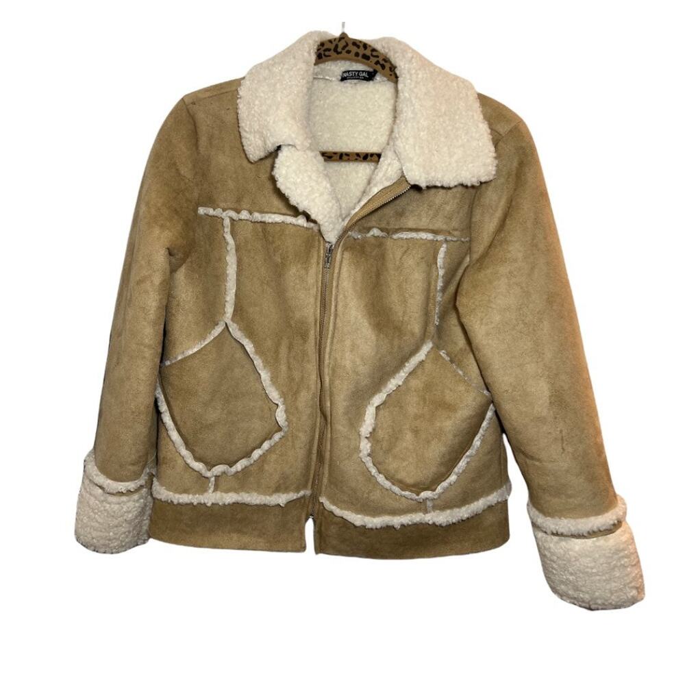 Nasty Gal Faux Shearling Jacket